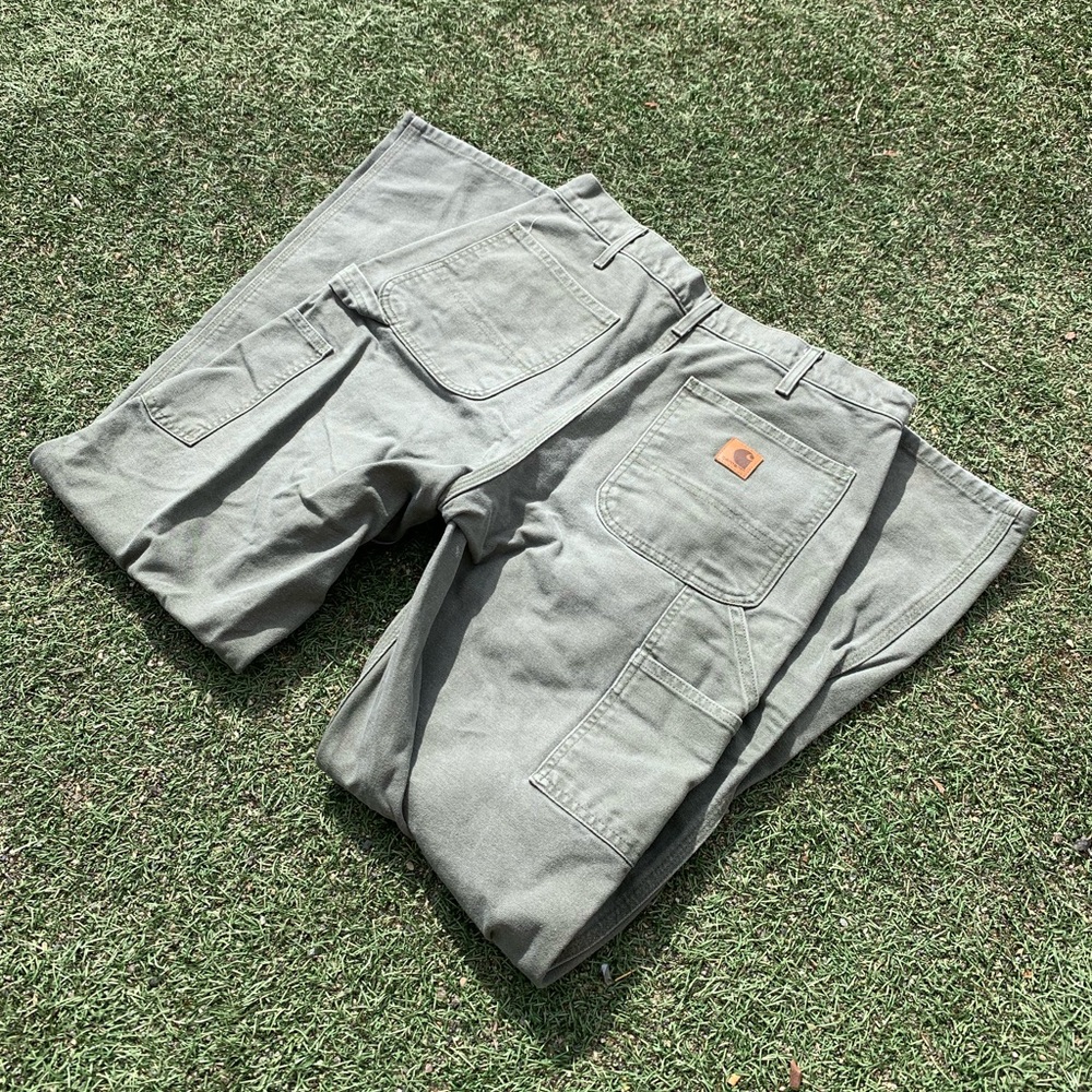 Green Carhartt Carpenter Pants